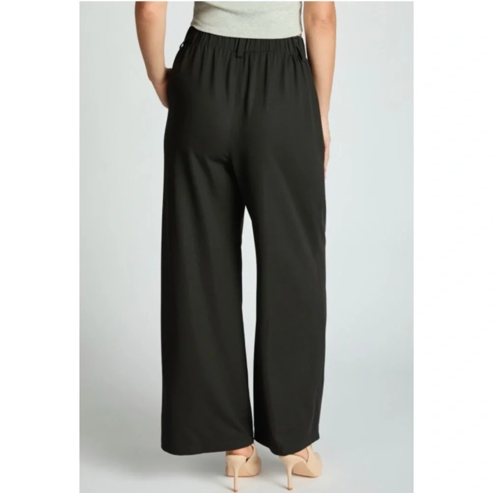 Wide Leg Trousers - Black - Picture 4 of 4